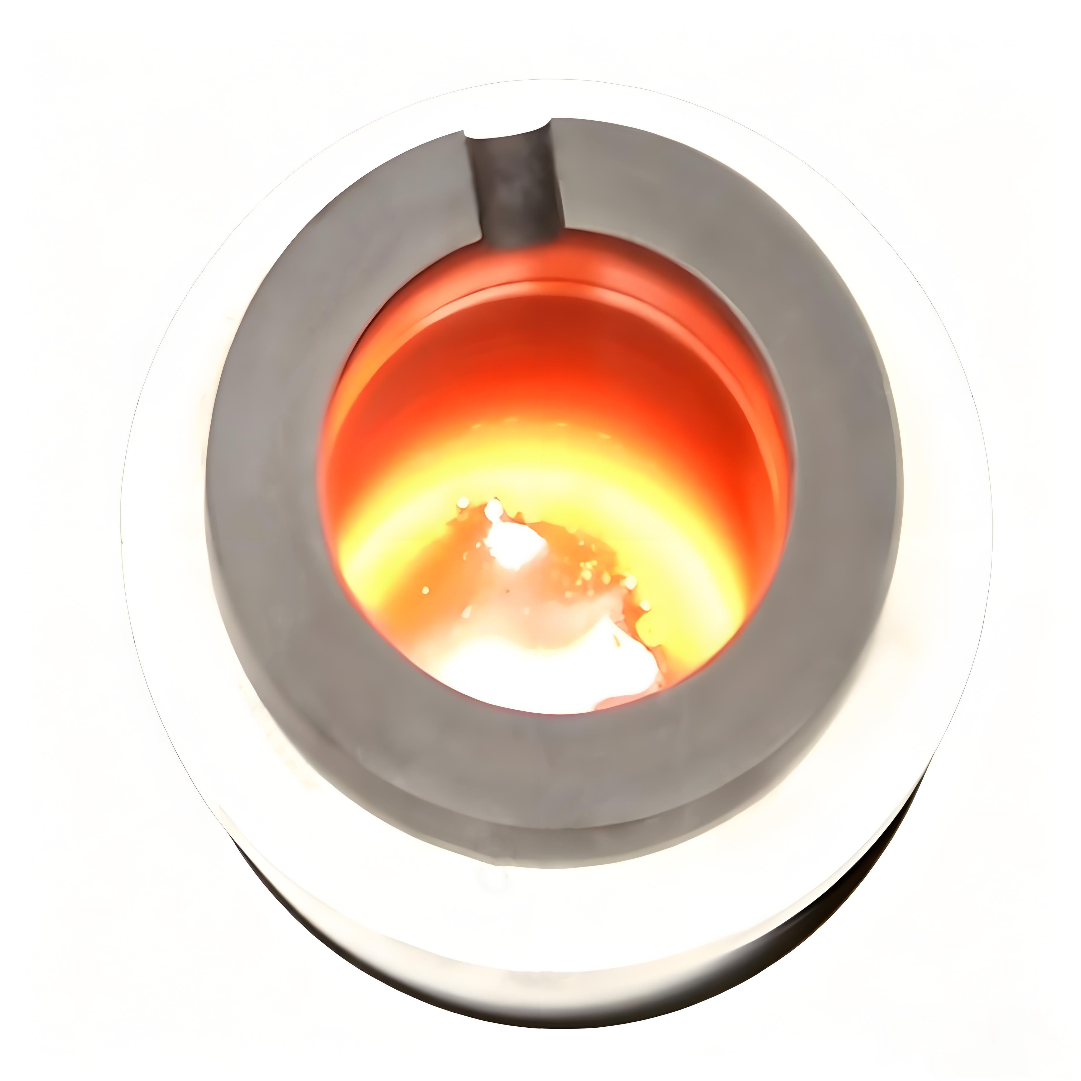 Графитовый тигель с одним кольцом высокой чистоты, термостойкий графитовый тигель для плавки золота, серебра и литья драгоценных металлов.